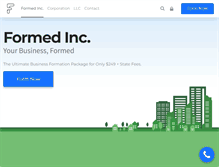 Tablet Screenshot of formed.com